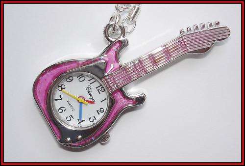 ELECTRIC GUITAR PENDANT WATCH