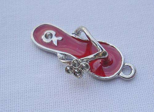 Flip Flop Charm - Red