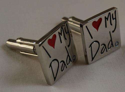 ^^  I LOVE MY DAD  ^^  CUFFLINKS ^^