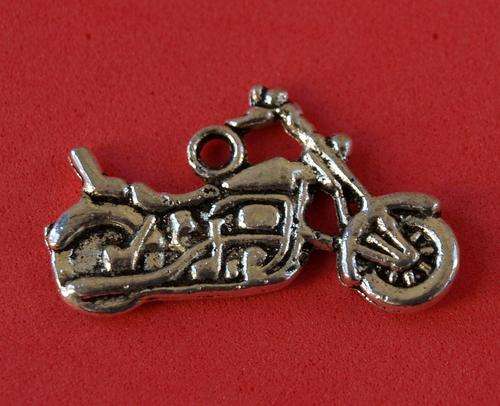 Tibetan Silver Harley Charm