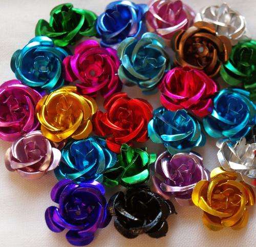 Mix Metal Rose - Pack Of 100- 14mm