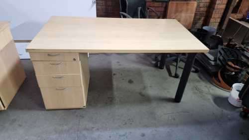 Office Desk with Pedestal