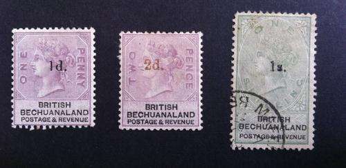 British Bechuanaland - 1888 - Unappropriated dies Surcharged - Mint & Used - R1800