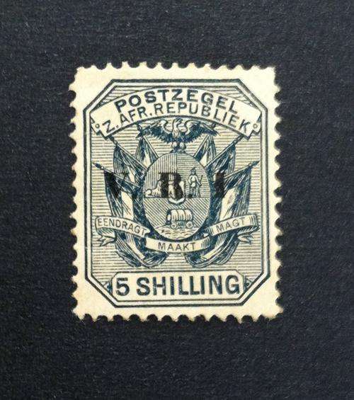 Transvaal - 1900 - V.R.I O/P on 5s - Variety ' No Stop After i ' - Rare! - Value R1000++