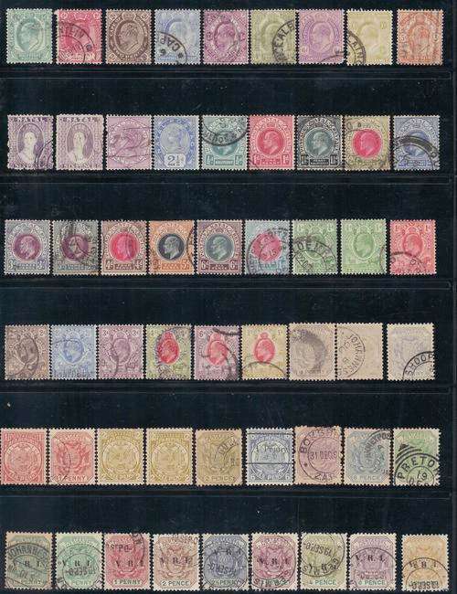 PRE-UNION COLLECTION - 100 STAMPS - COGH, NATAL, OFS, TVL - MINT & USED - HIGH CAT VALUE