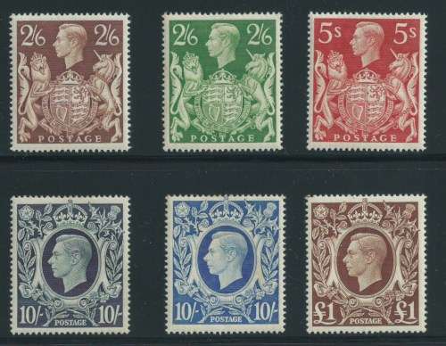GB - 1938-48 - Complete set of 6 - Excellent Mint condition - R10,000