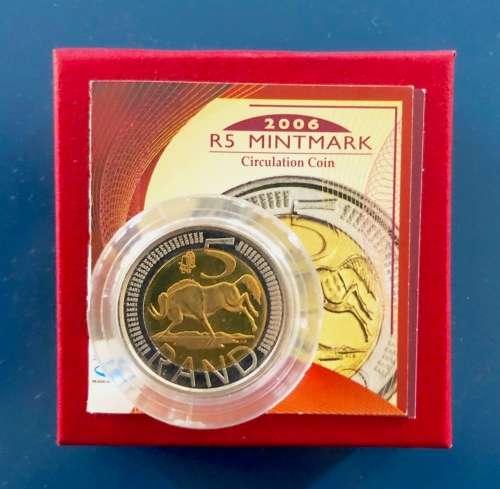 2006 R5 CIRCULATION COIN - OOM PAUL MINT MARK - MINTAGE 957 - CV R800