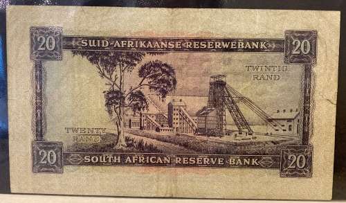 South Africa 1962 - R20 Banknote First and Only Printing - VF