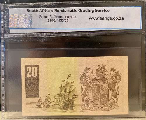 South Africa 1984 - R20 Banknote Graded UNC 64 - Great item