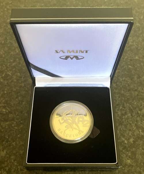 1992 Barcelona R2 Silver in SA Mint box