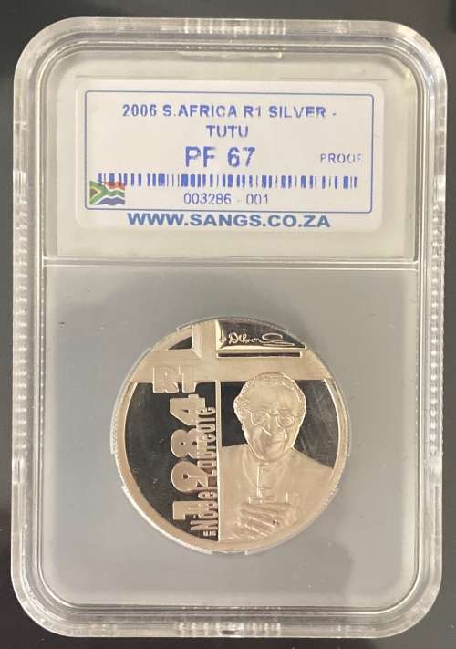 2006 Tutu R1 Silver Proof - Graded PF 67