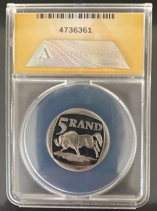 2000 Mandela R5 Proof - Graded PF64