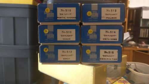 Southern Pacific Brass Daylight Coaches