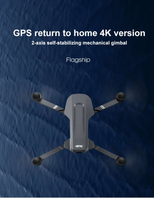 4DRC F4 GPS 5G WIFI 2KM FPV with 4K HD Camera 2-Axis Gimbal Optical Flow Positioning Brushless Folda