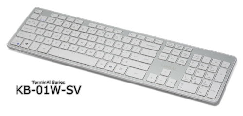 Slim Silver Brushed Lian Bluetooth Full Keyboard - Free Courier Delivery