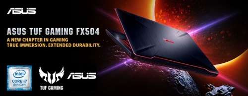 Asus TUF FX504GD | Ultimate Rebublic of Gamers | Core i7 | 4.1GHz | 16GB DDR4 | GeForce GTX | 1TB FQ