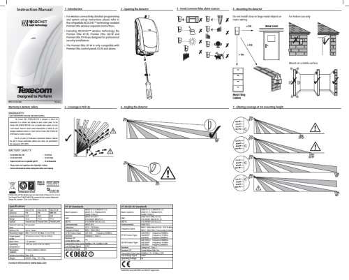 Texecom Advanced Premier Compact QD Alarm Motion Sensor