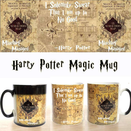 Harry potter marauders map magic mug