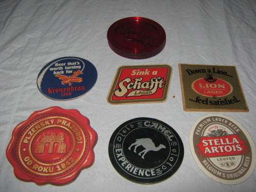BAR COASTERS - MIX OF BRANDED COASTERS