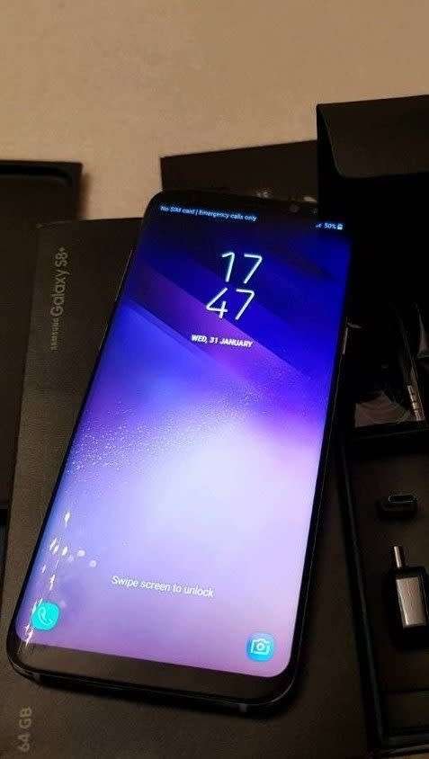 Samsung Galaxy S8 Plus 64gb orchid grey with box and all accessories