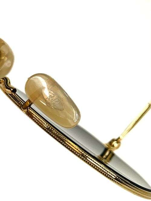 Brand New Ray-Ban Hexagonal RB3548N Flat Lenses 001/9O Gold Frame Blue Flash Lenses