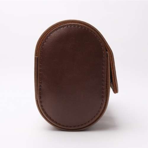 Brown 3 Slot Watch Roll Case