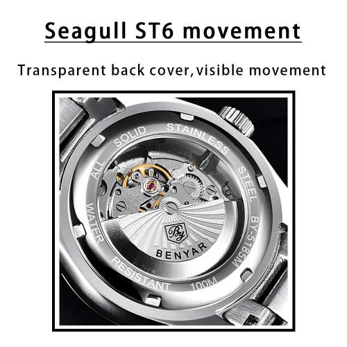 Benyar BY-5158M Tiffany blue dial .