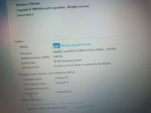 Dell Latitude E6330 i5 *Faulty*