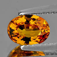 STUNNING AAA TOP GOLDEN YELLOW NATURAL OVAL CUT SONGEA SAPPHIRE