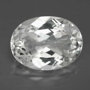 10 X 8MM 100% NATURAL FLAWLESS STUNNING OVAL CUT WHITE TOPAZ - 2.20CT