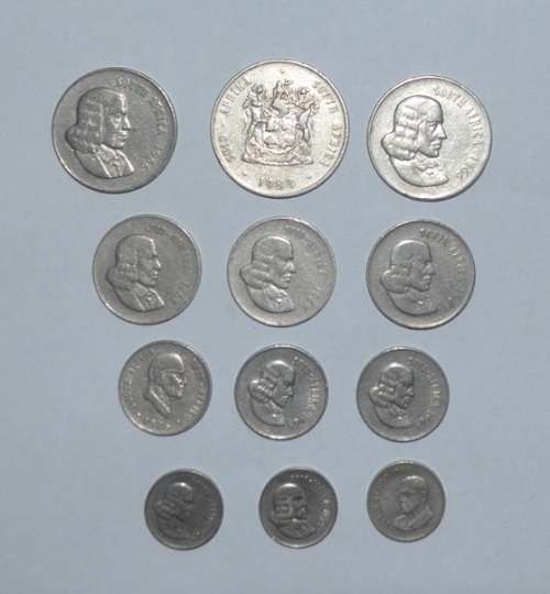 SOUTH AFRICAN COINS LOT - YOUR BID IS FOR ALL 12 COINS
