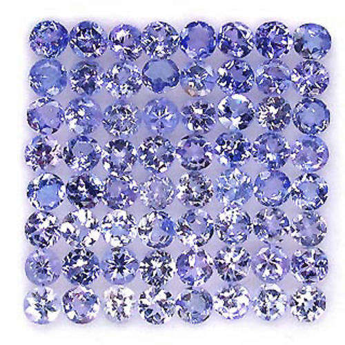 4.71ct.ROUND CUT NATURAL BLUE PURPLE TANZANITE LOT