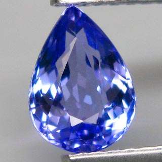 1.02ct STUNNING NATURAL PEAR CUT PURPLE BLUE TANZANITE