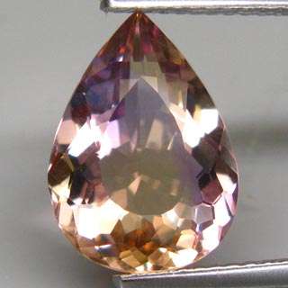 3.61Ct NATURAL PEAR CUT BI COLOUR AMETRINE