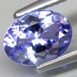 1.57ct STUNNING 100% NATURAL TOP PURPLISH BLUE TANZANITE OVAL CUT