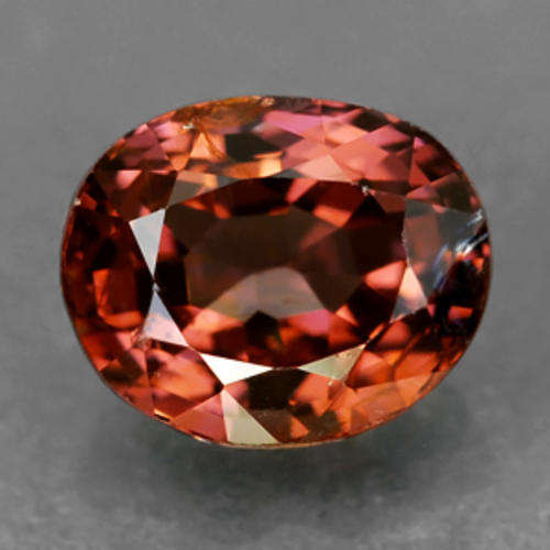 1.03ct OVAL CUT NATURAL ORANGEY PURPLE SPINEL