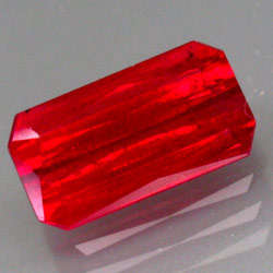 3.20ct SCISSOR CUT TOP BLOOD RED RUBY