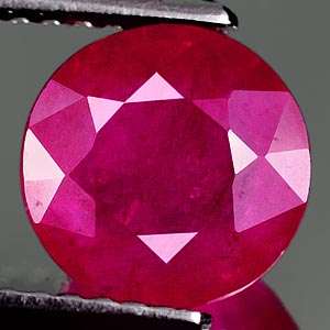 BEAUTIFUL 2.58ct  ROUND CUT NATURAL RED RUBY