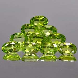 5.01Ct.10Pcs.Natural Oval Cut Peridot