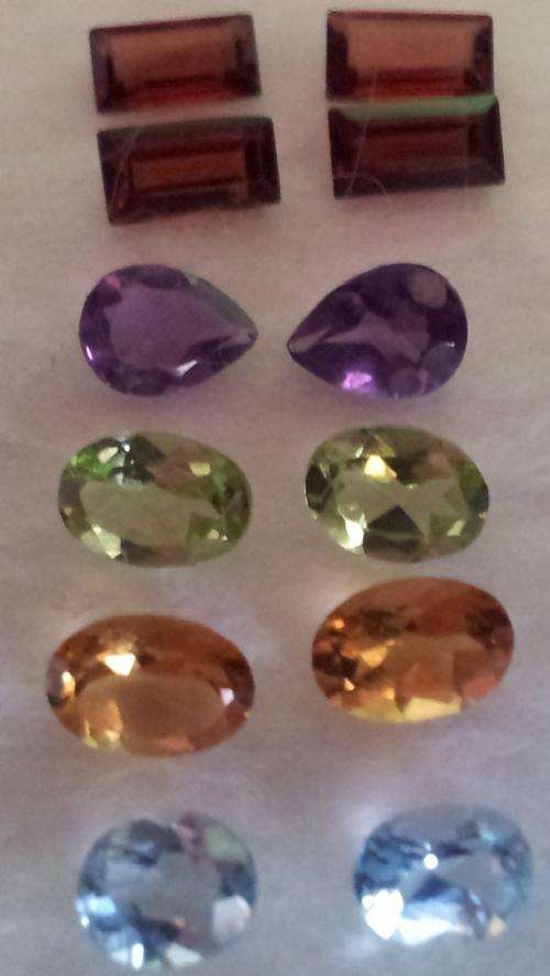 Peridot, Citrine Amethyst, Garnet and Topaz Lot