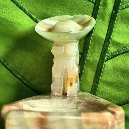 Vintage Sombrero Marble Alabaster Stone Ashtray