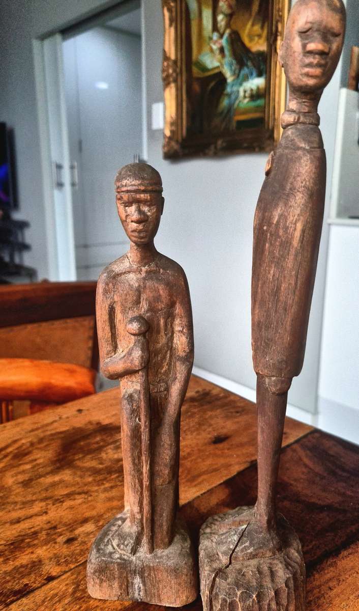 Set of African Wood Figures