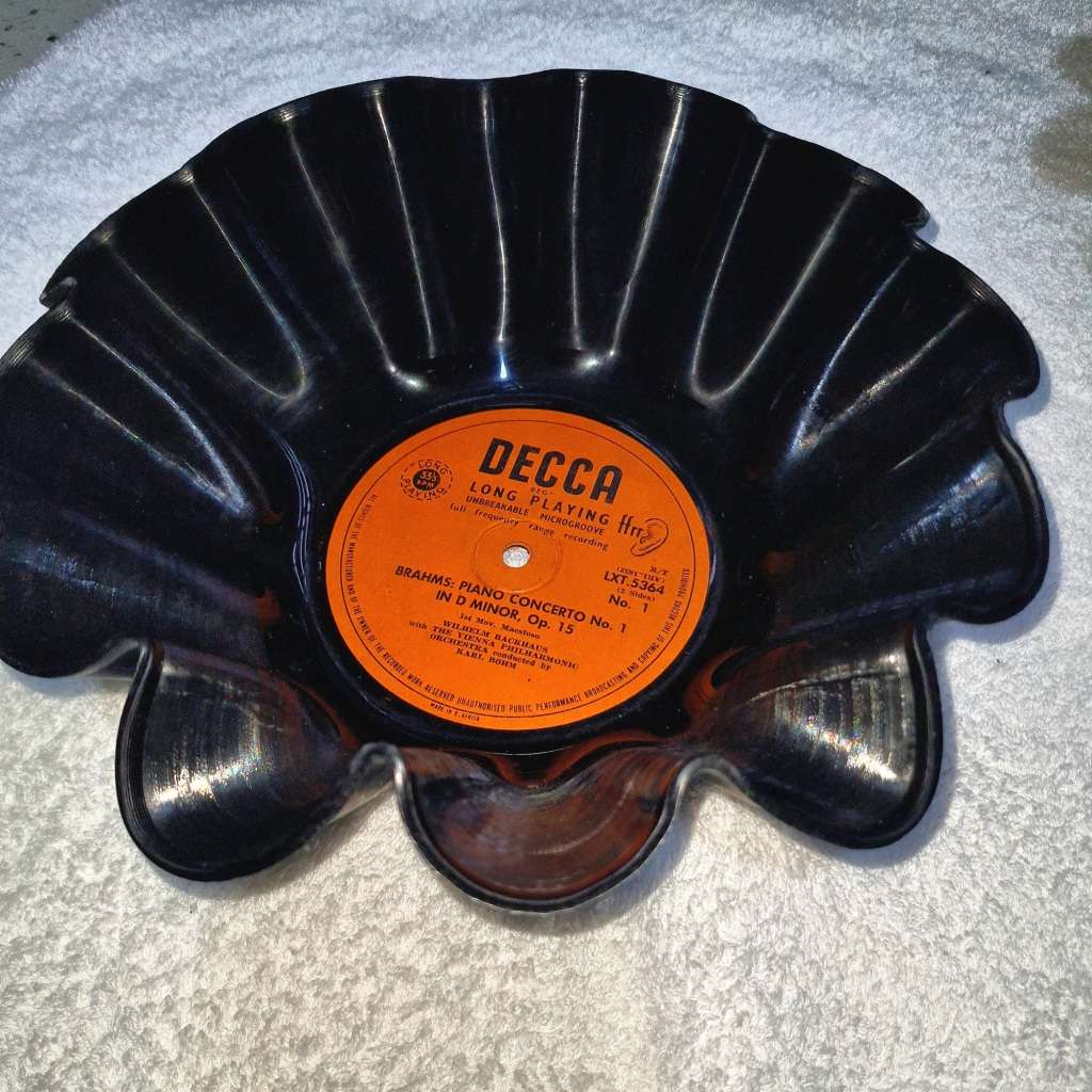 Set of 3Record Bowls - Recycled Vinyl LPs