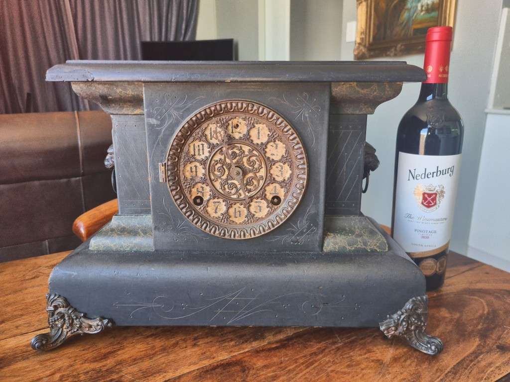 Sessions Mantle Clock 8 Day 1/2 Strike Cathedral Gong with key