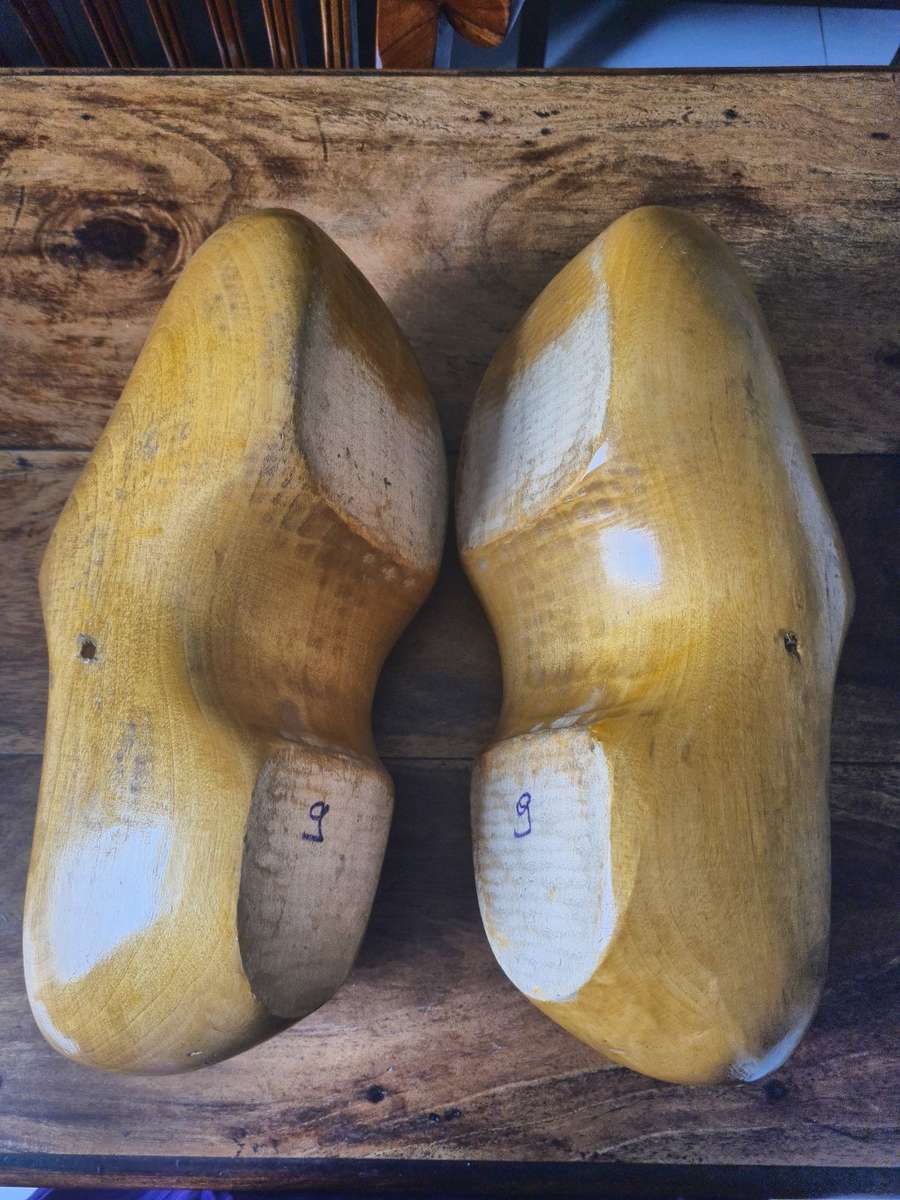 Vintage human size 44 Made in Holland Dutch Wooden Shoes Clogs