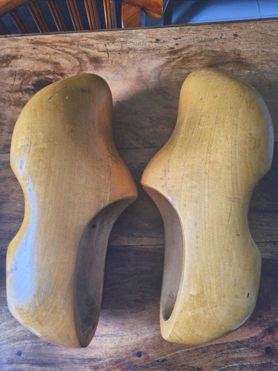 Vintage human size 44 Made in Holland Dutch Wooden Shoes Clogs