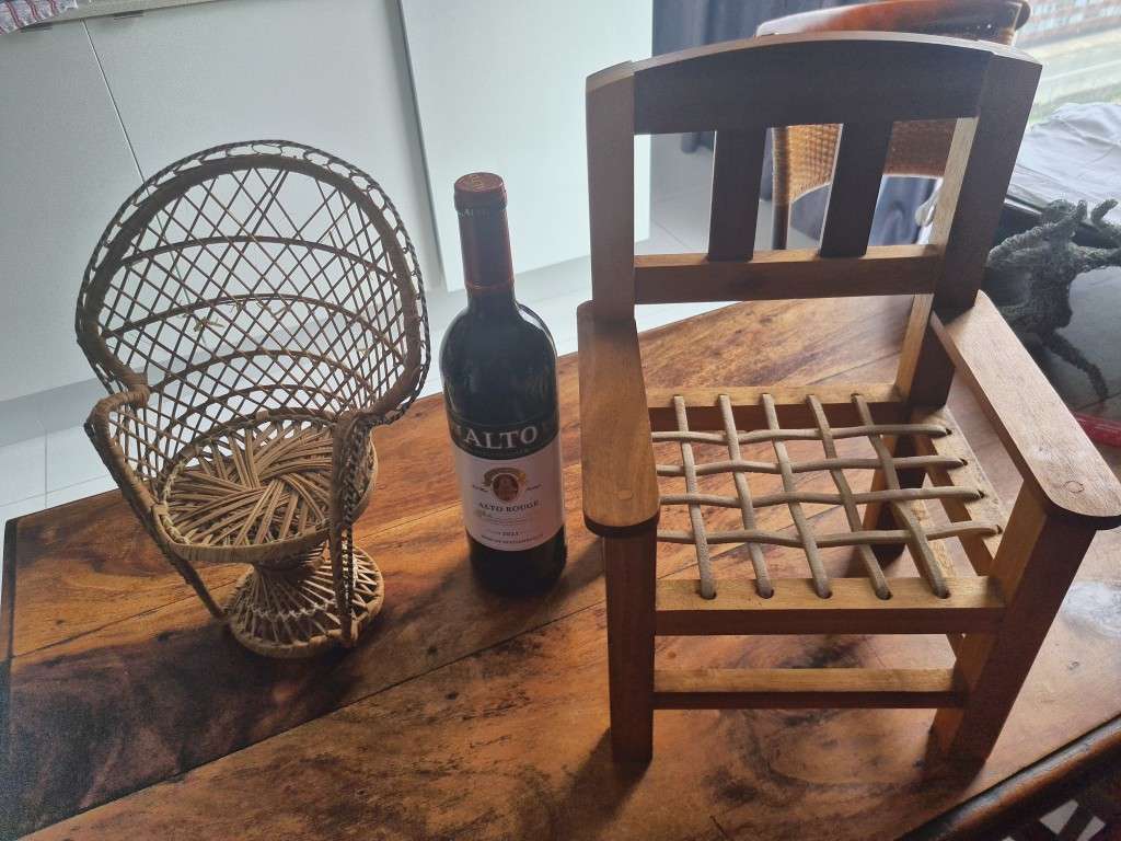 One bid for both Handmade Dolls Chairs