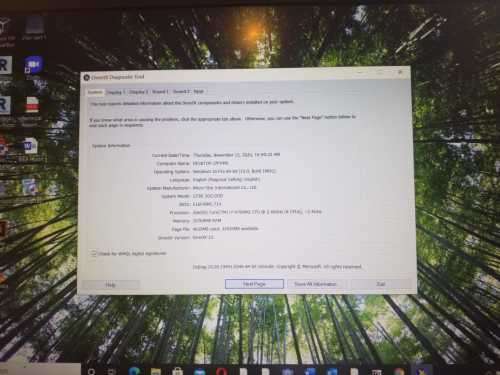 MSI Gaming laptop 17.3 inch Intel Core i7