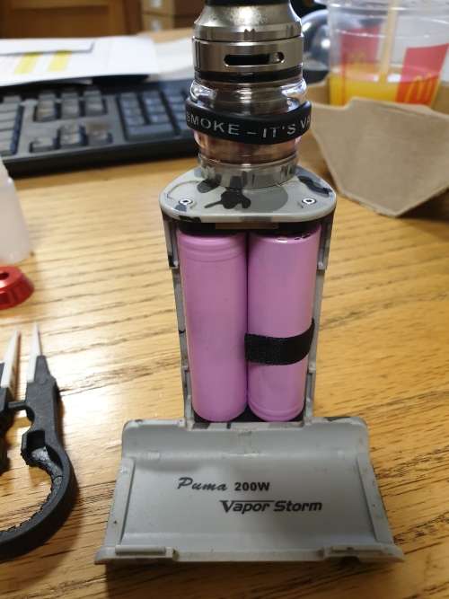 Vape: Vapor Storm 200W Mod, blue camo