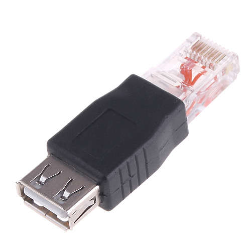 USB Female to Male Ethernet RJ45 Adapter